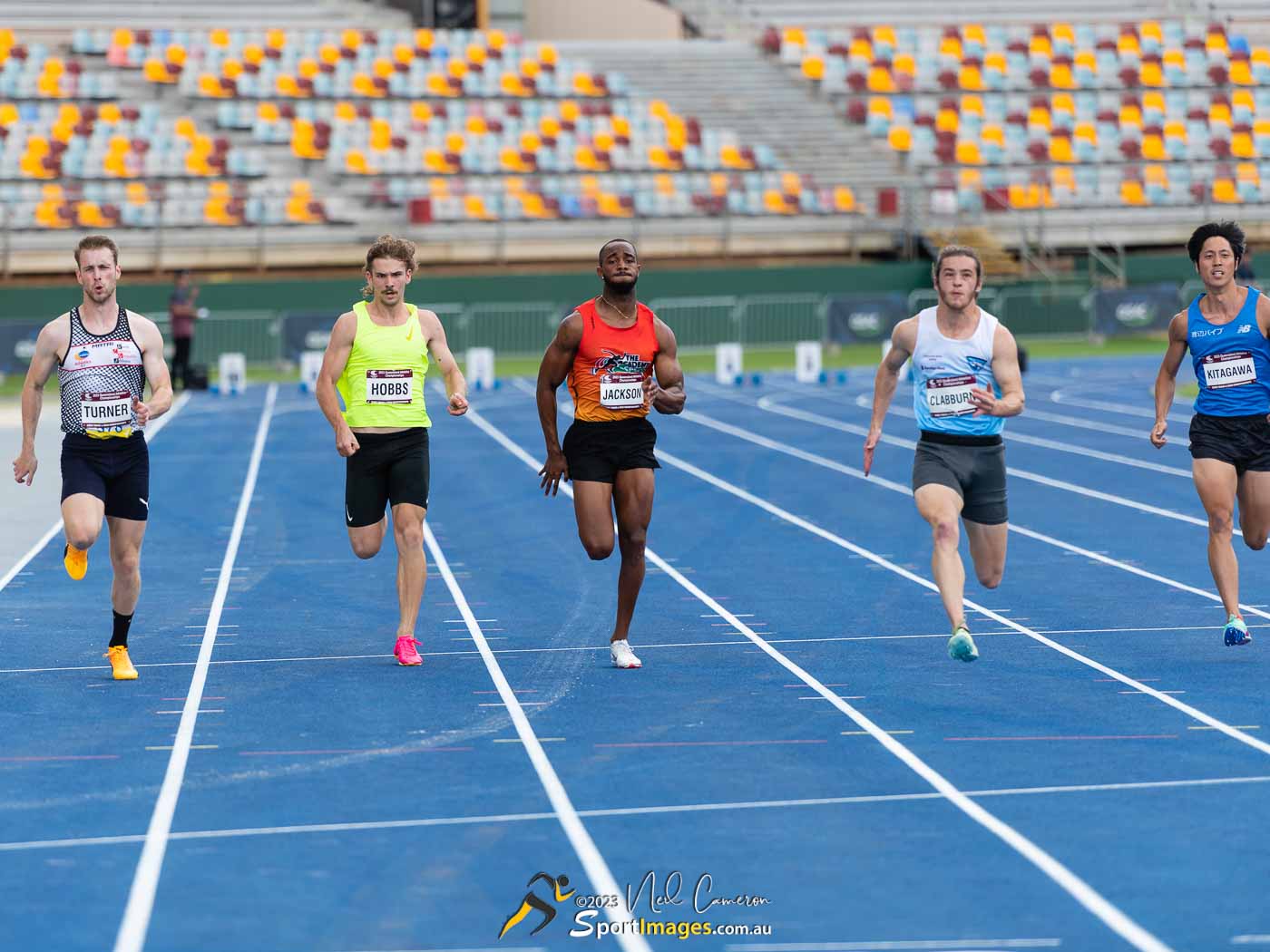 Men 100 Metre Open, Heat 3 Semi-Finals